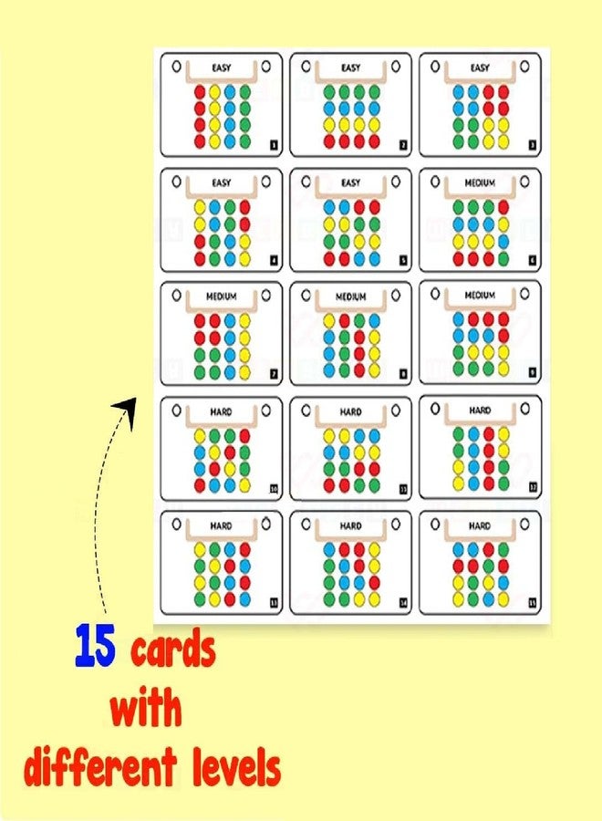 CRIYALE Travel Friendly Kids Montessori Slide Puzzle Game Color Sorting & Pattern Matching Learning Toys for Kids 4-8 Years I Birthday Gift for Unisex Preschool Educational Activity Toy for 4 to 8 - Image 3